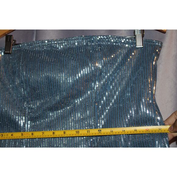 Pretty Little Thing NWT Sequin Strapless Mini Dress Size 10 - Picture 5 of 8